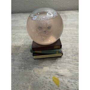 Harry Potter Hedwig Snow Globe Owl 4" Tall Ornament Snow globe On Books
